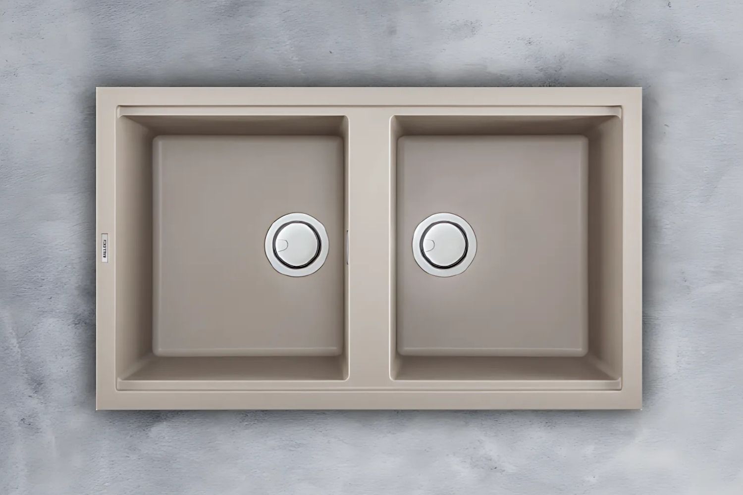 Chậu Rửa Bát 2 Hố Bằng Đá Granite Malloca TORTORA K-45043 | Màu Đất