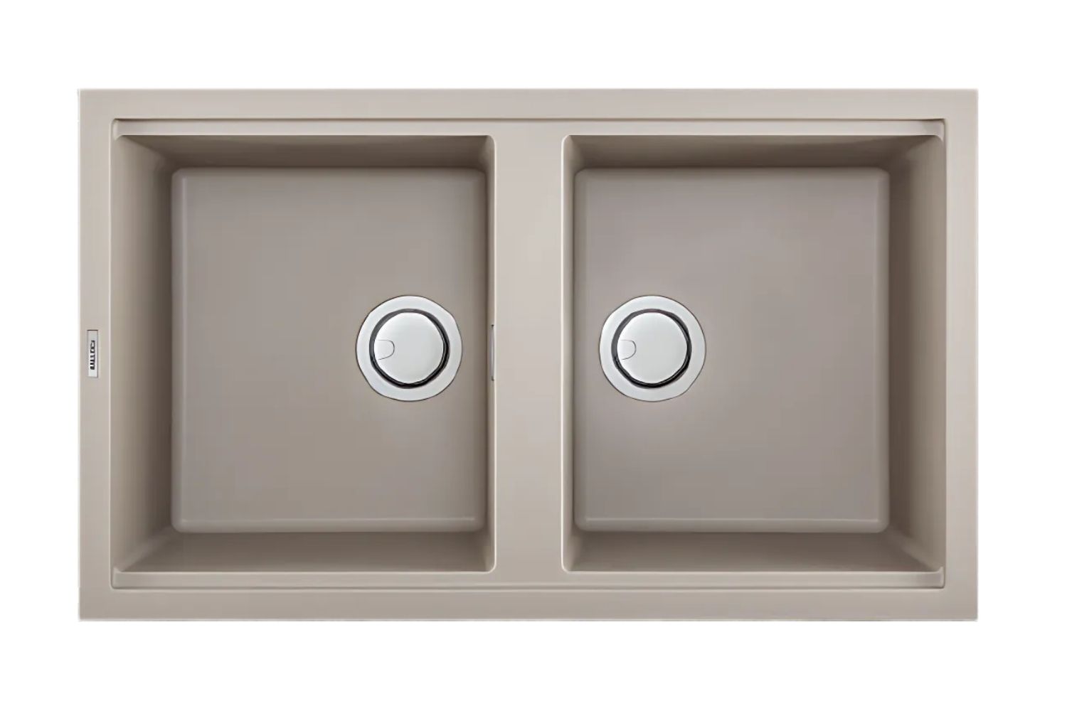 Chậu Rửa Bát 2 Hố Bằng Đá Granite Malloca TORTORA K-45043 | Màu Đất