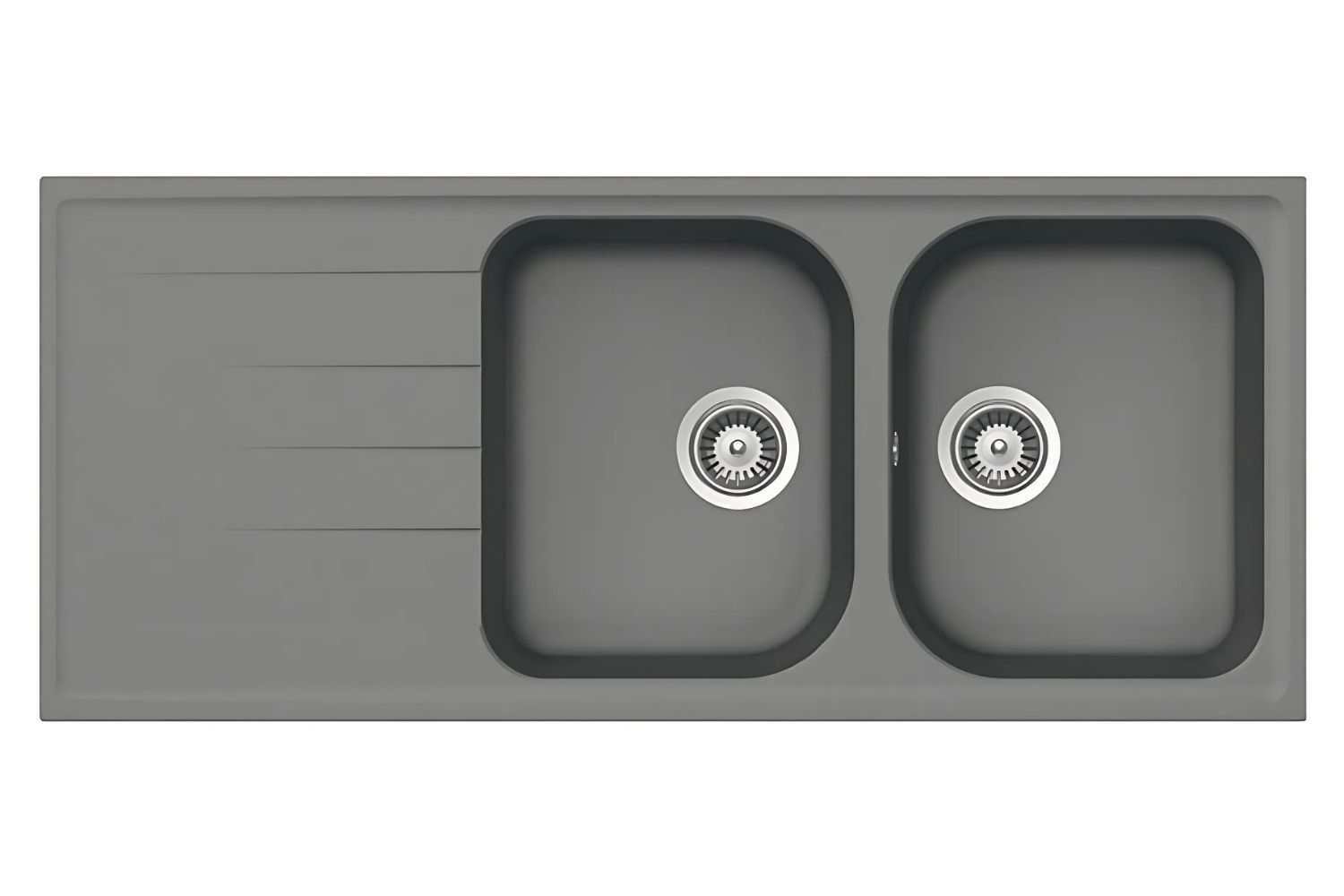 Chậu Rửa Bát 2 Hố Bằng Đá Granstone Hafele HS18-GED2R80 (570.35.560) | Màu Xám