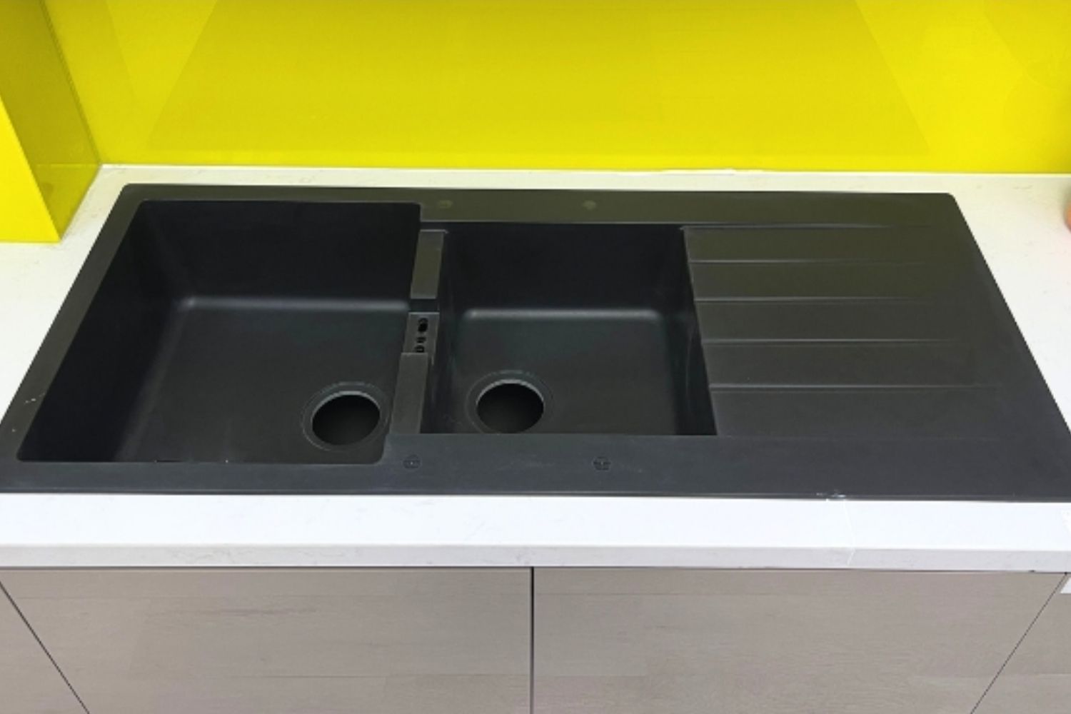 Chậu Rửa Bát 2 Hố Bằng Đá Granstone Hafele HS19-GED2S80 (570.35.370) | Màu Đen