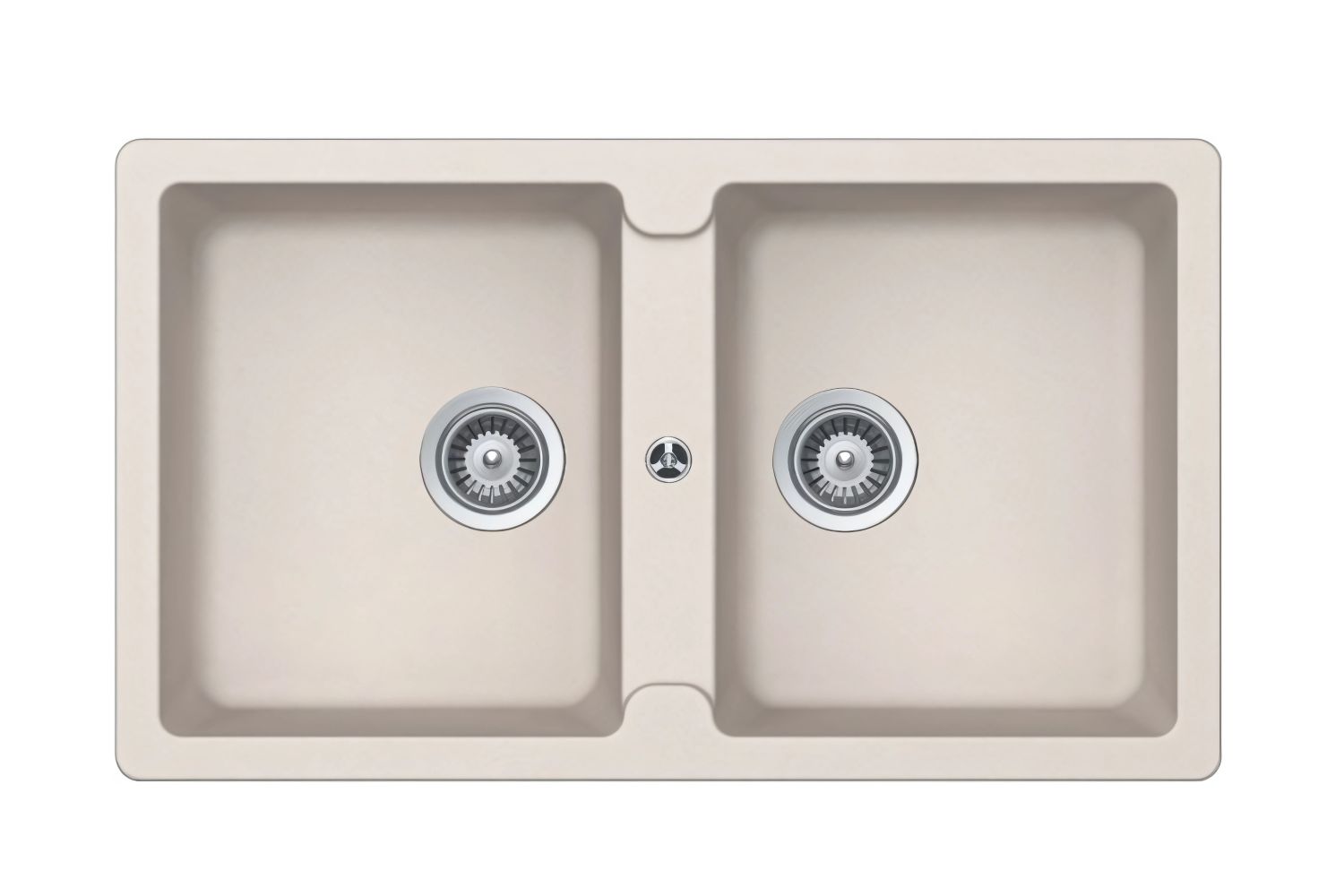 Chậu Rửa Bát 2 Hố Bằng Đá Granstone Hafele HS19-GEN2S90 (570.36.400) | Màu Kem