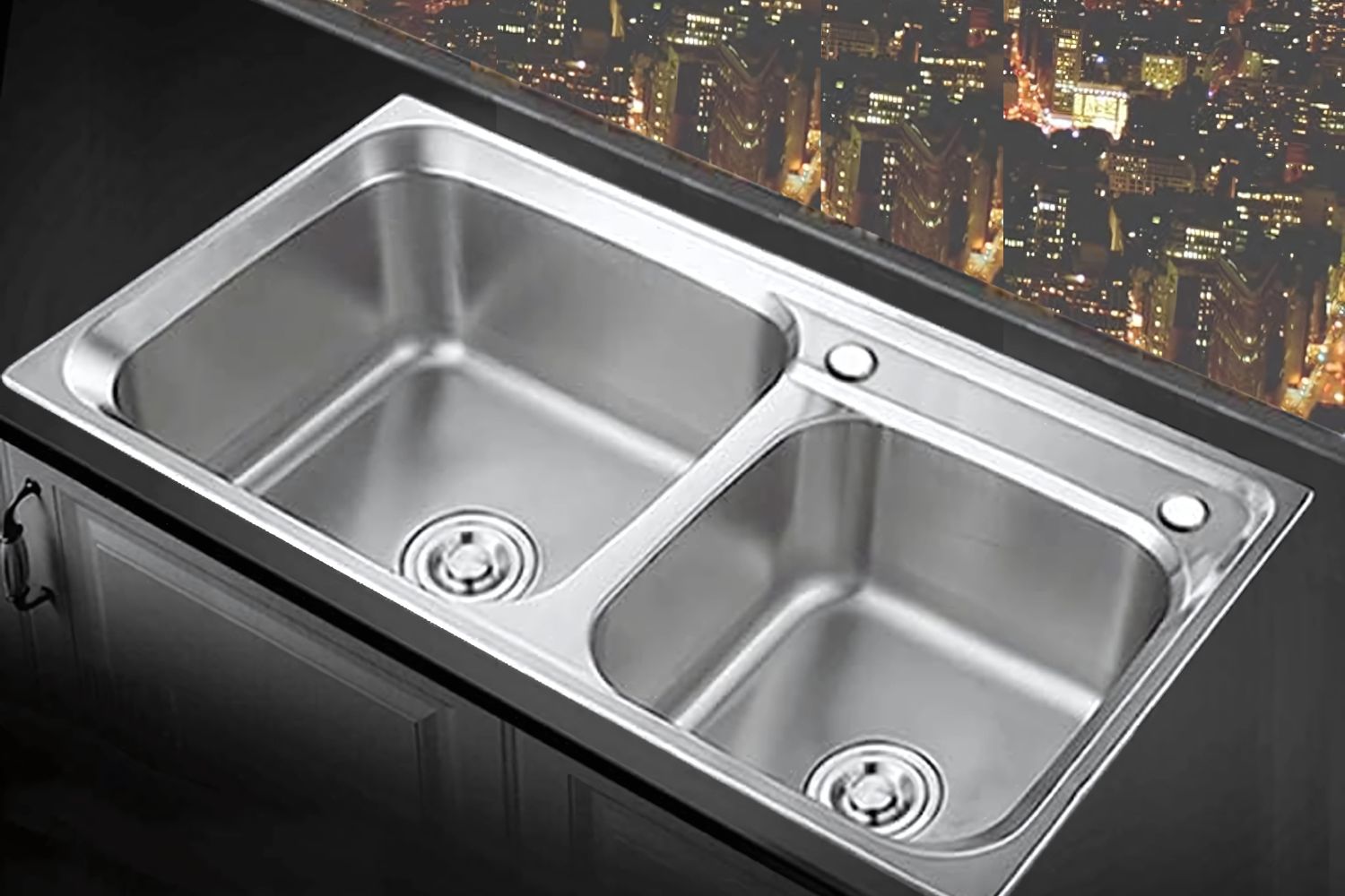 Chậu Rửa Bát 2 Hố Bằng Inox 304 Eurosun SKYLAND EU-8245S