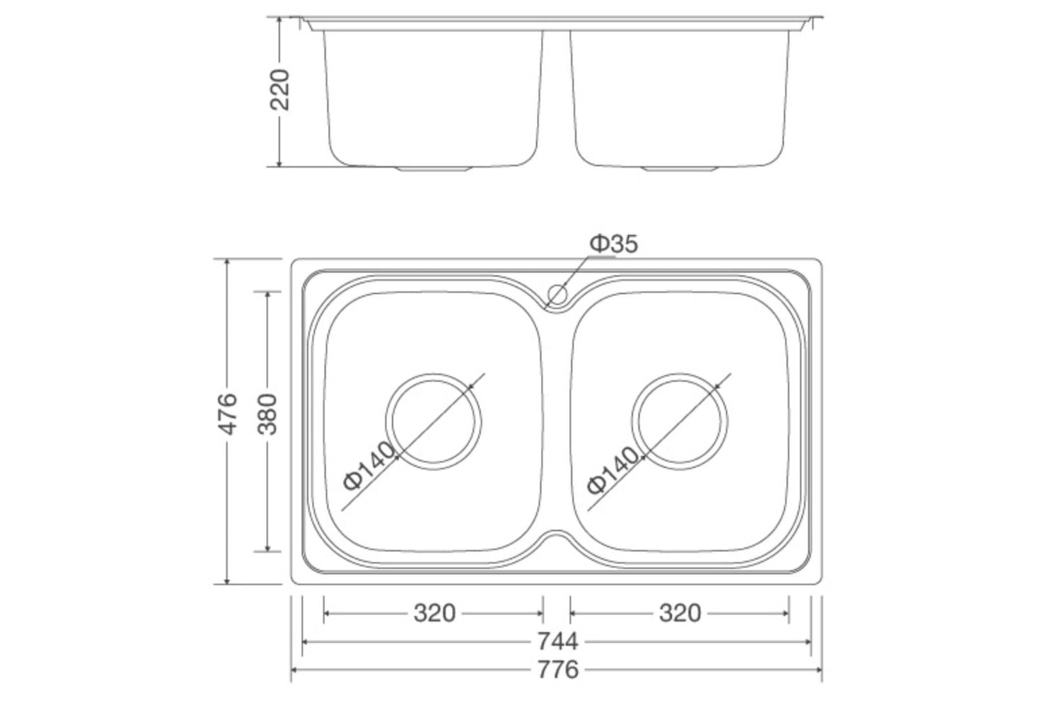 Chậu Rửa Bát 2 Hố Inox 304 Malloca MS 1001 NEW
