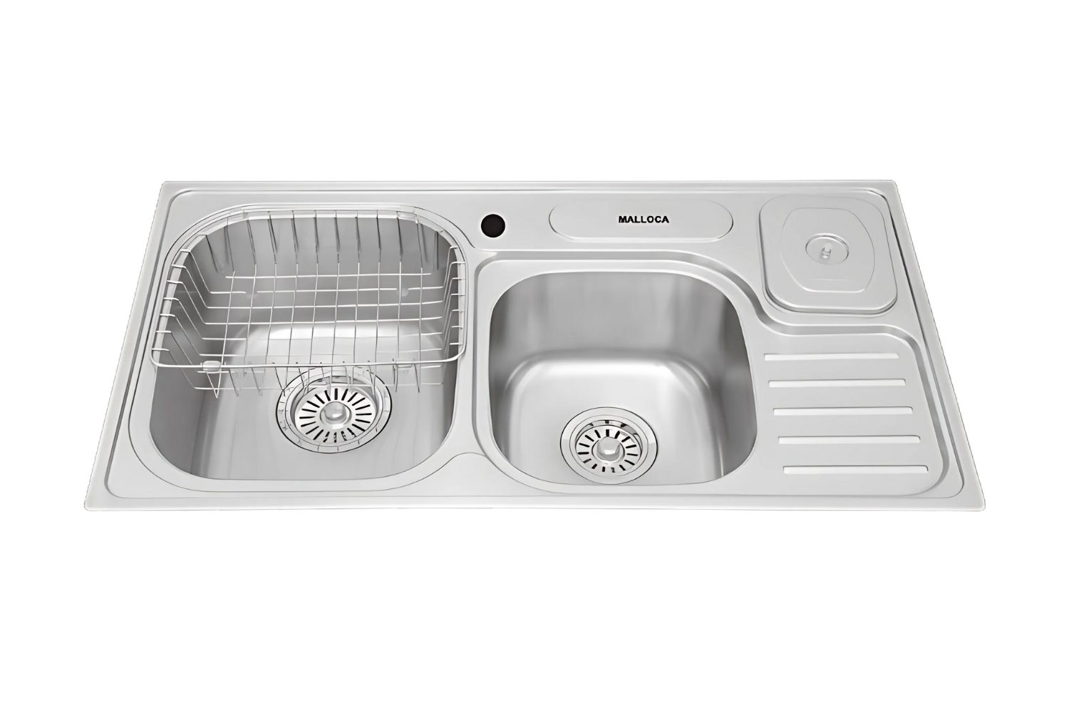 Chậu Rửa Bát 2 Hố Inox 304 Malloca MS 1024