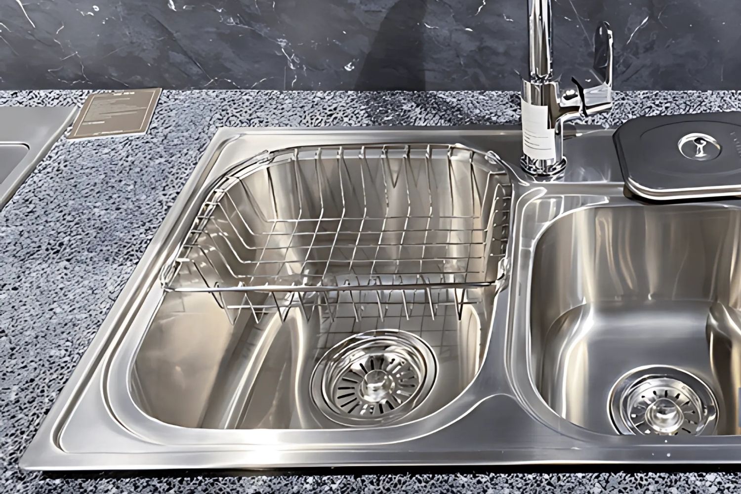 Chậu Rửa Bát 2 Hố Inox 304 Malloca MS 1024