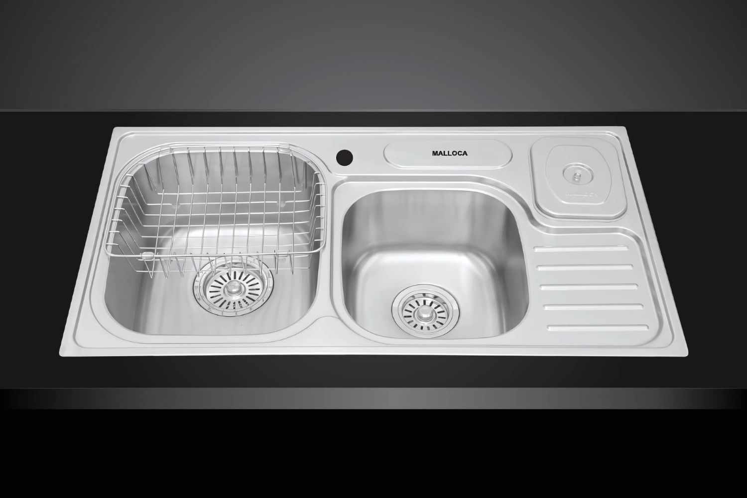 Chậu Rửa Bát 2 Hố Inox 304 Malloca MS 1024