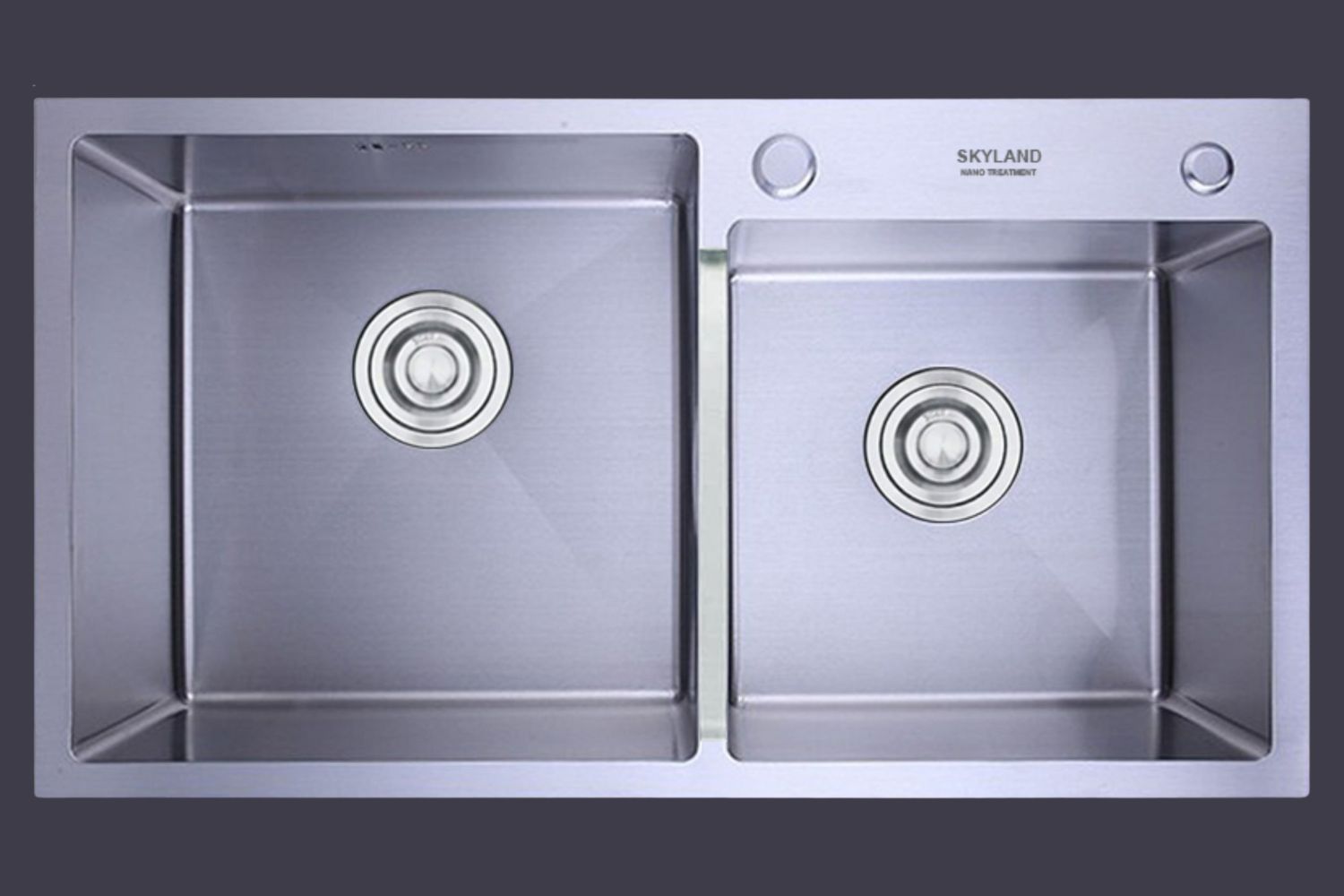 Chậu Rửa Bát 2 Hố Inox 304 Eurosun SKYLAND HANDMADE EU-8045HS9