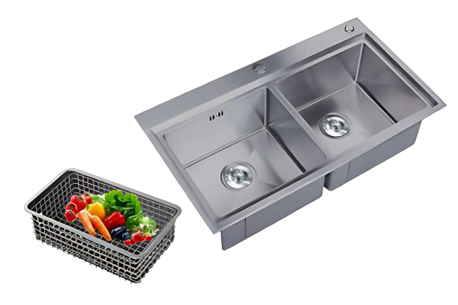Chậu Rửa Bát 2 Hố Inox 304 Eurosun SKYLAND HANDMADE EU-8246HS