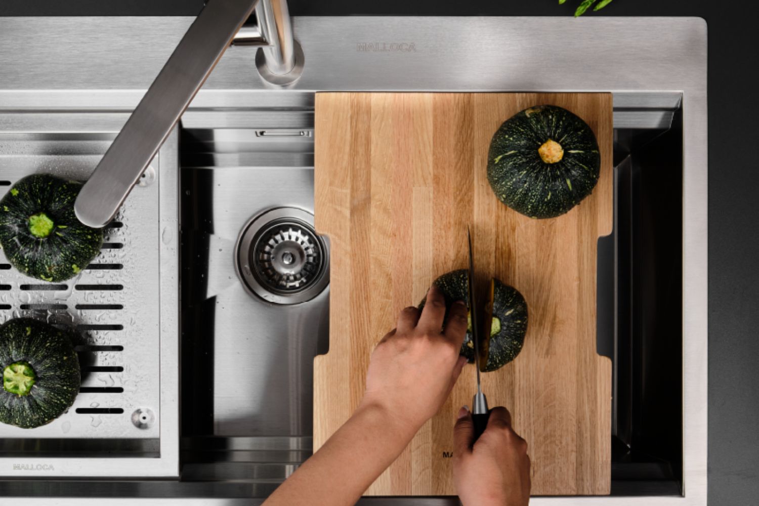 Chậu Rửa Bát 1 Hố Inox 304 Malloca Slide MS 861