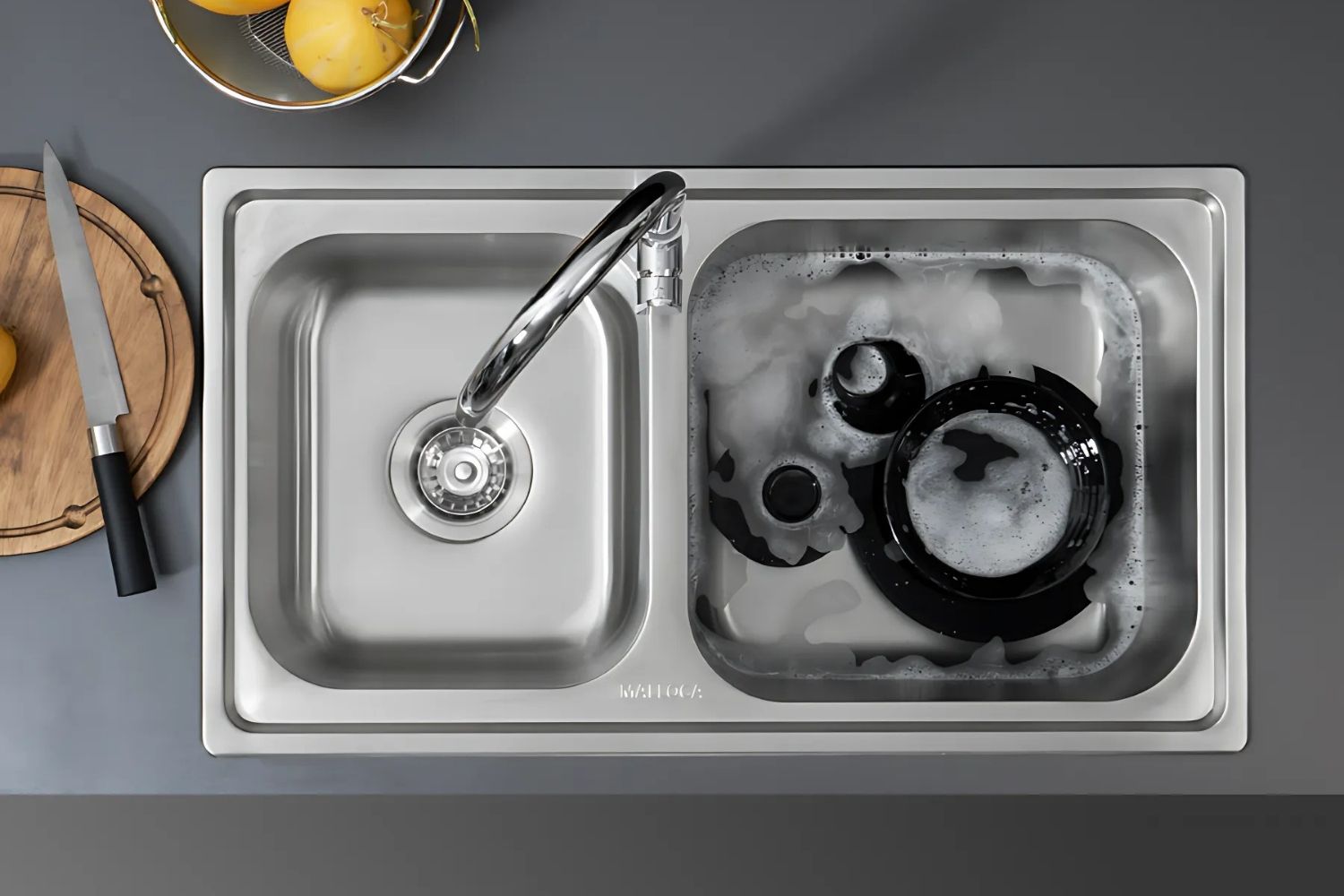 Chậu Rửa Chén 2 Hố Inox 304 Malloca MS 2076E (ECO)