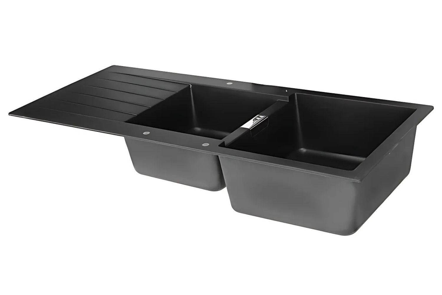 Chậu Rửa Bát 2 Hố Bằng Đá Granstone Hafele HS19-GED2S80 (570.35.370) | Màu Đen