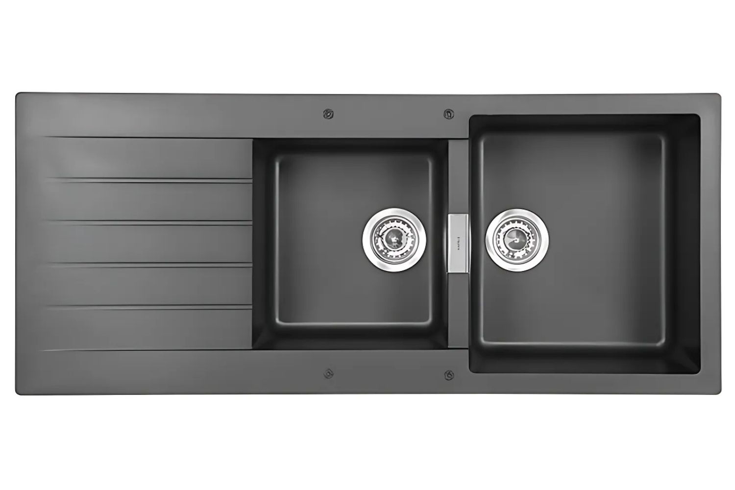 Chậu Rửa Bát 2 Hố Bằng Đá Granstone Hafele HS19-GED2S80 (570.35.370) | Màu Đen