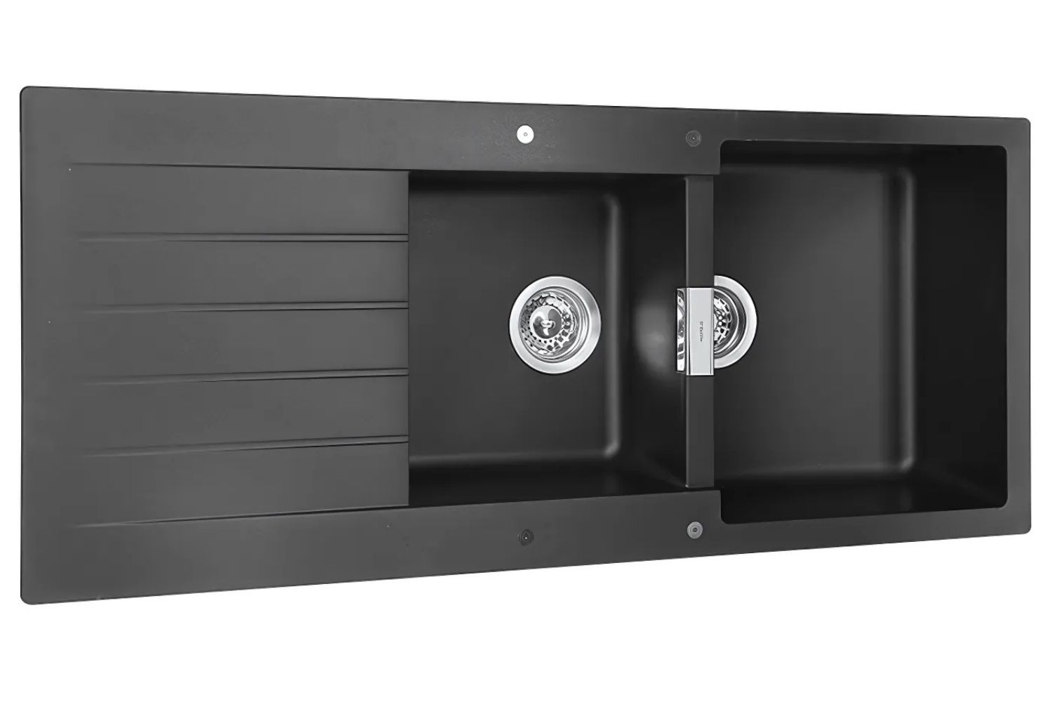 Chậu Rửa Bát 2 Hố Bằng Đá Granstone Hafele HS19-GED2S80 (570.35.370) | Màu Đen