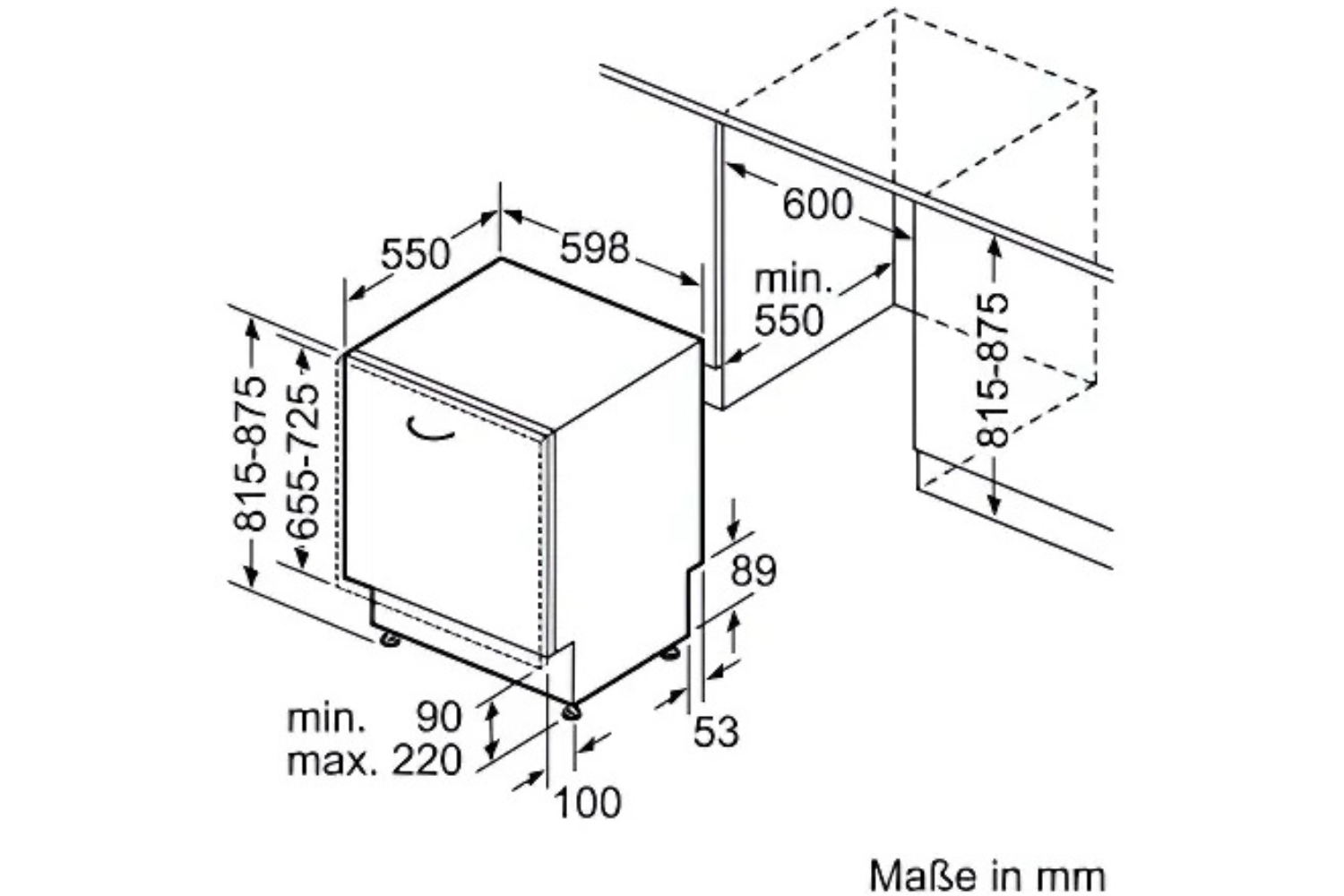 Máy Rửa Bát Âm Bán Phần Bosch SMV4HCX48E Series 4