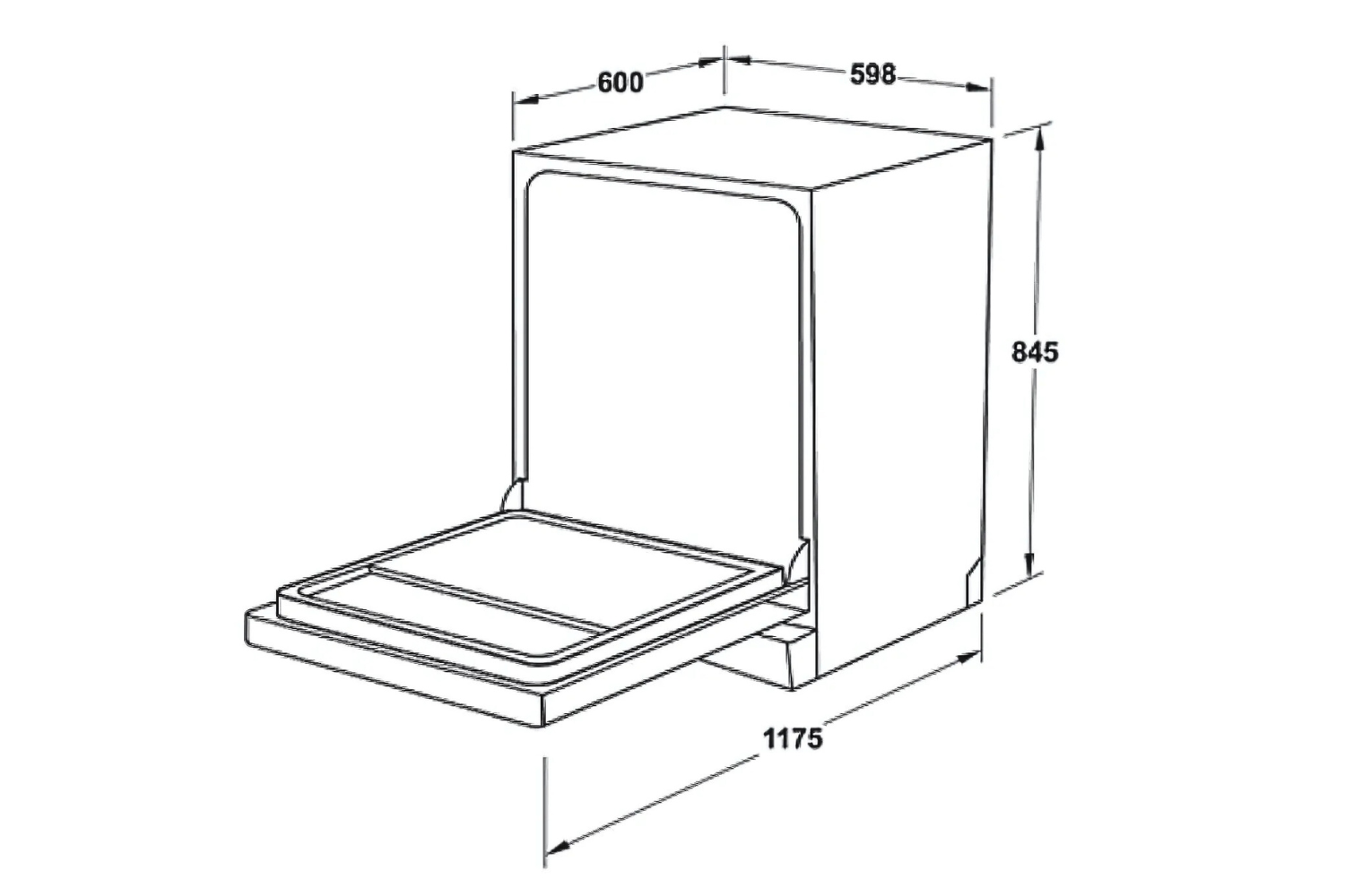 Máy Rửa Bát Độc Lập Hafele HDW-F60EB | 538.21.310