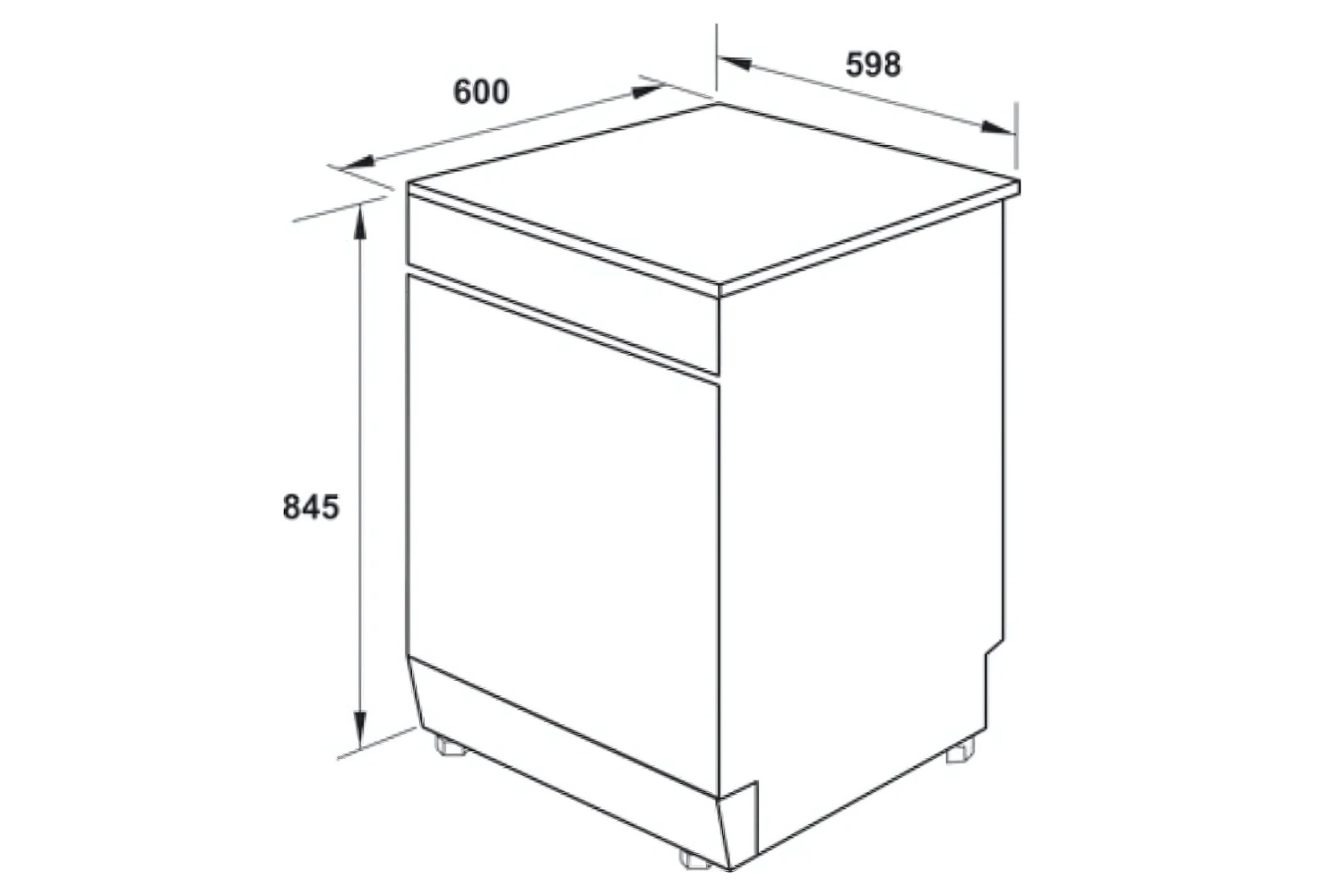 Máy Rửa Bát Độc Lập Hafele HDW-F60G 535.29.590