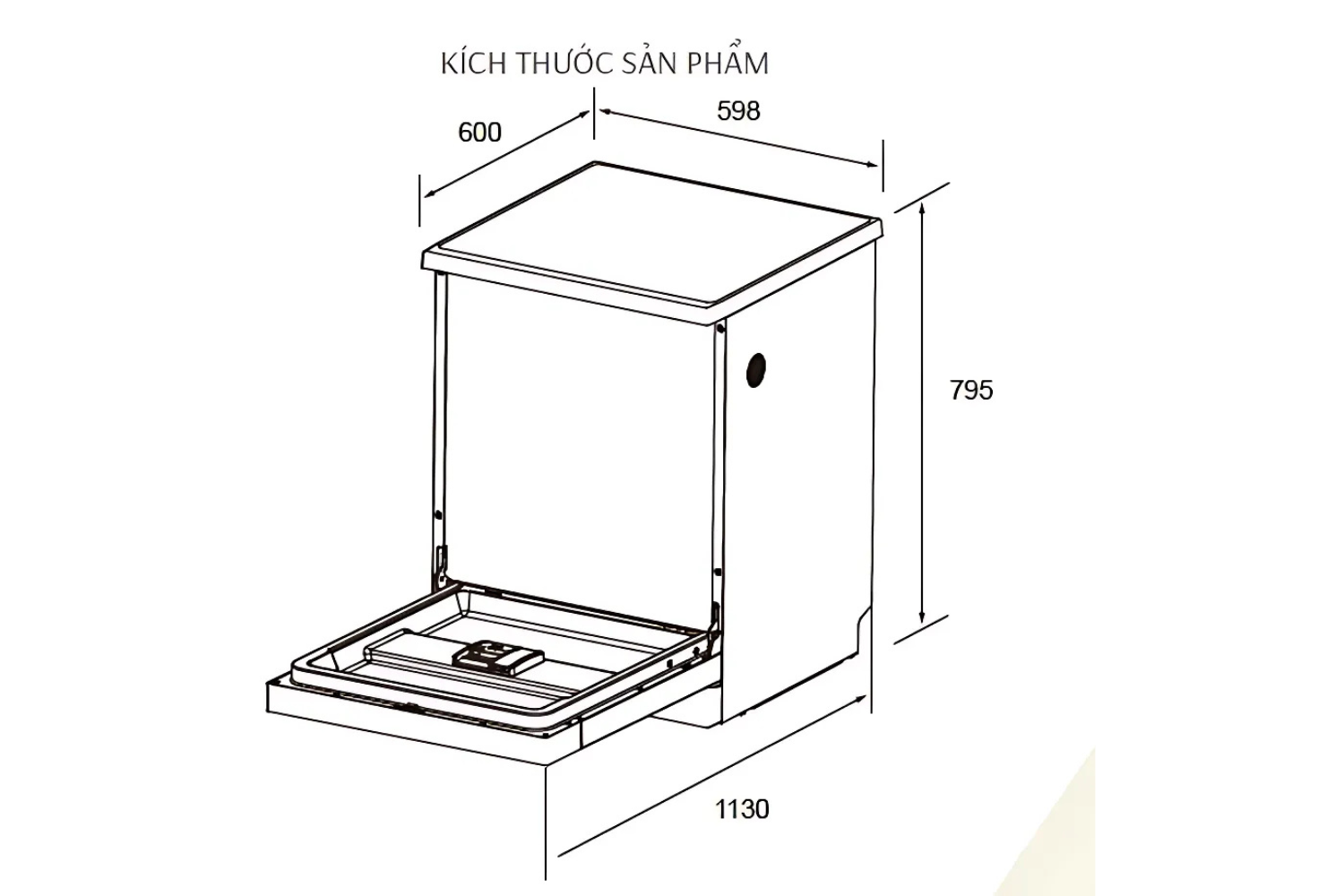 Máy Rửa Bát Độc Lập Canzy CZ WSG14PTC SERI 8