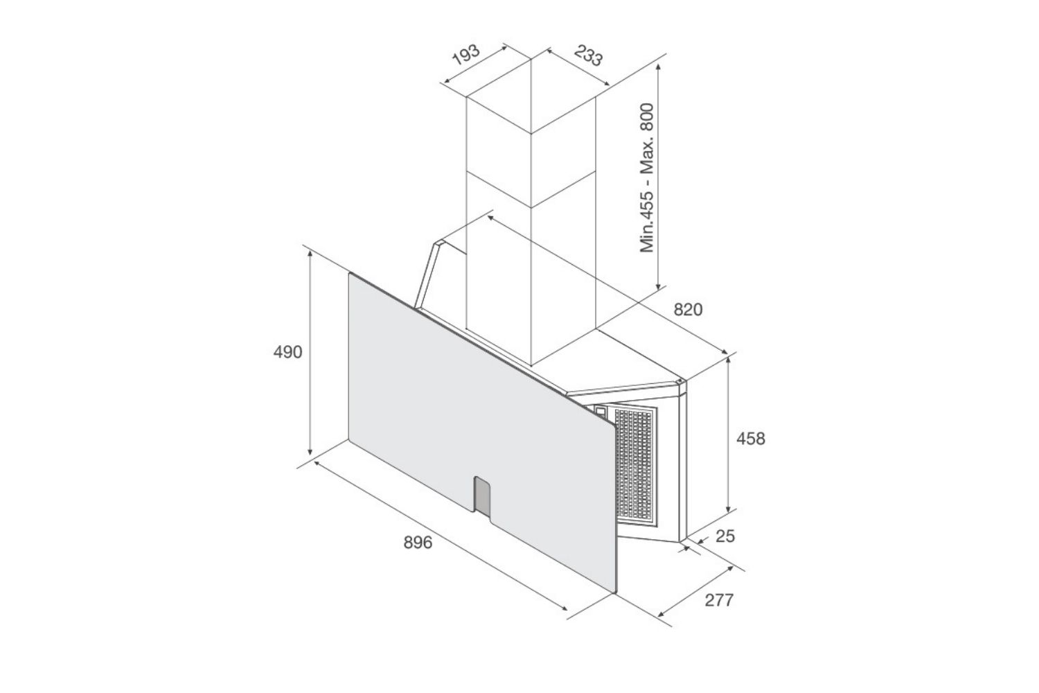 Máy Hút Mùi Áp Tường Malloca TIME K-16 BRUNO