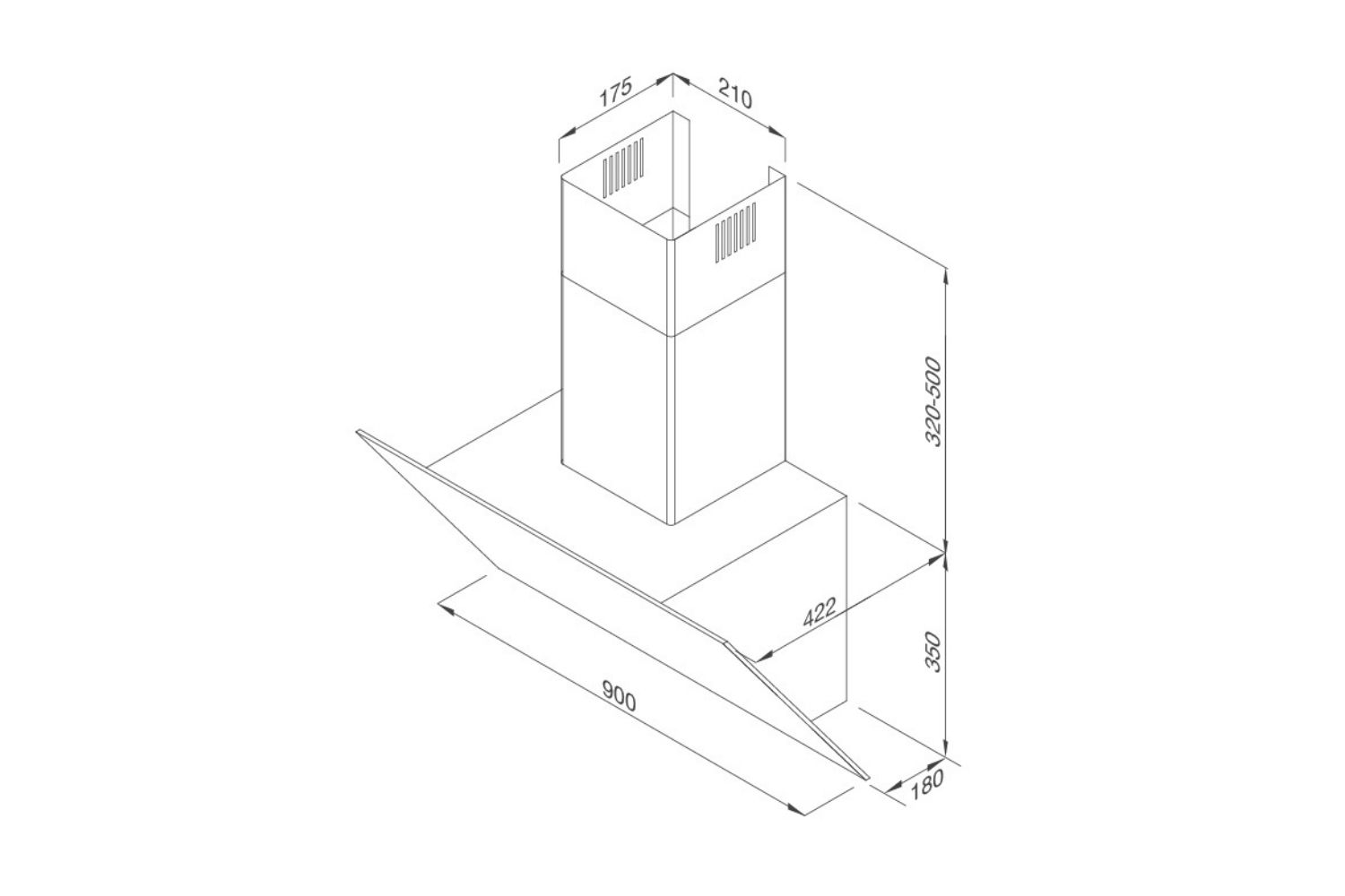 Máy Hút Mùi Áp Tường Malloca VITA V-13 GRES