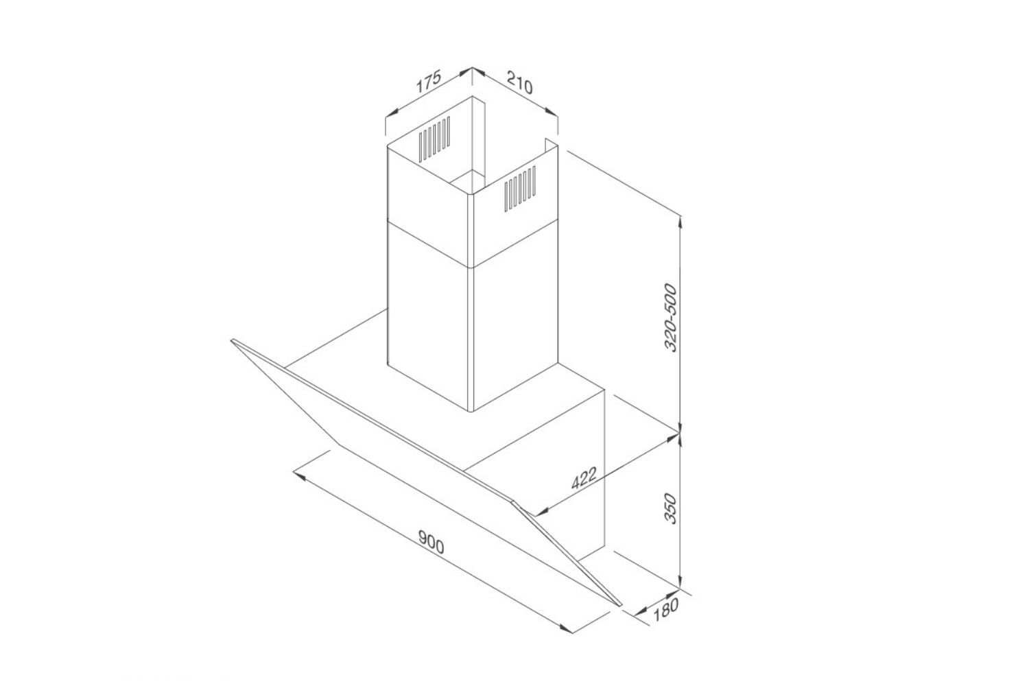 Máy Hút Mùi Áp Tường Malloca VITA V-15 GRES