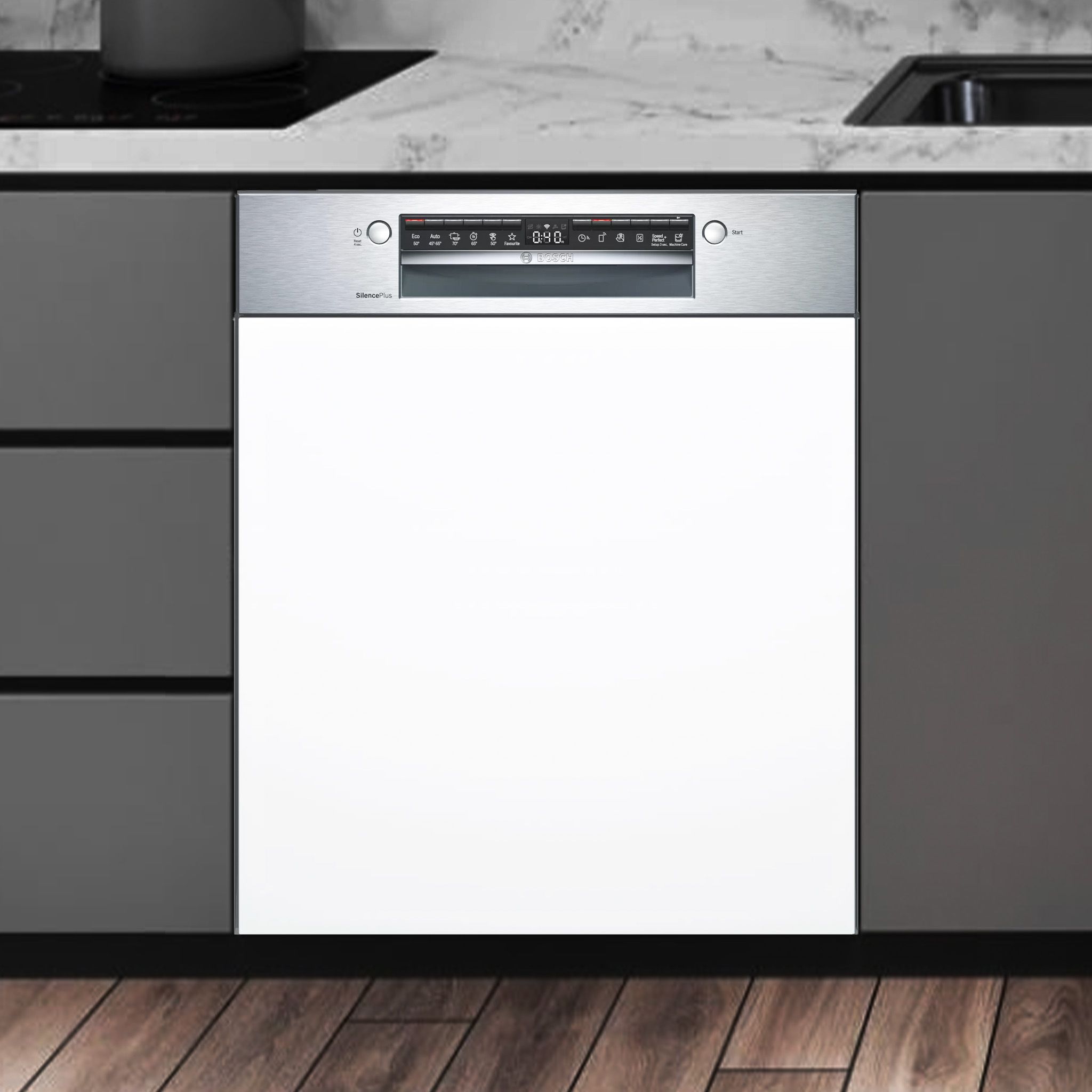 Máy Rửa Bát Âm Bán Phần Bosch SMI4ECS14E Series 4