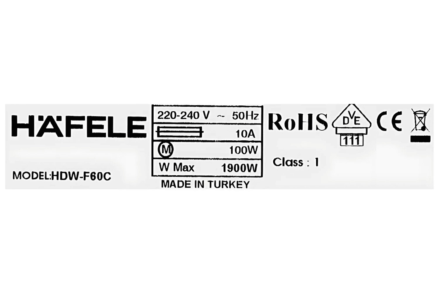 Máy Rửa Bát Độc Lập Hafele HDW-F60C | 533.23.200