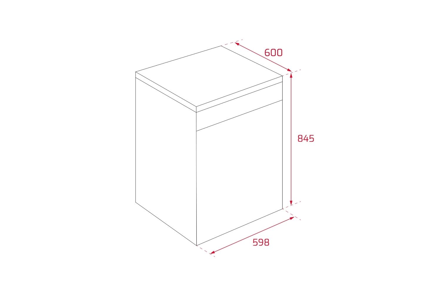 Máy Rửa Bát Độc Lập Teka DFS 26610 220 50 SS 114280003