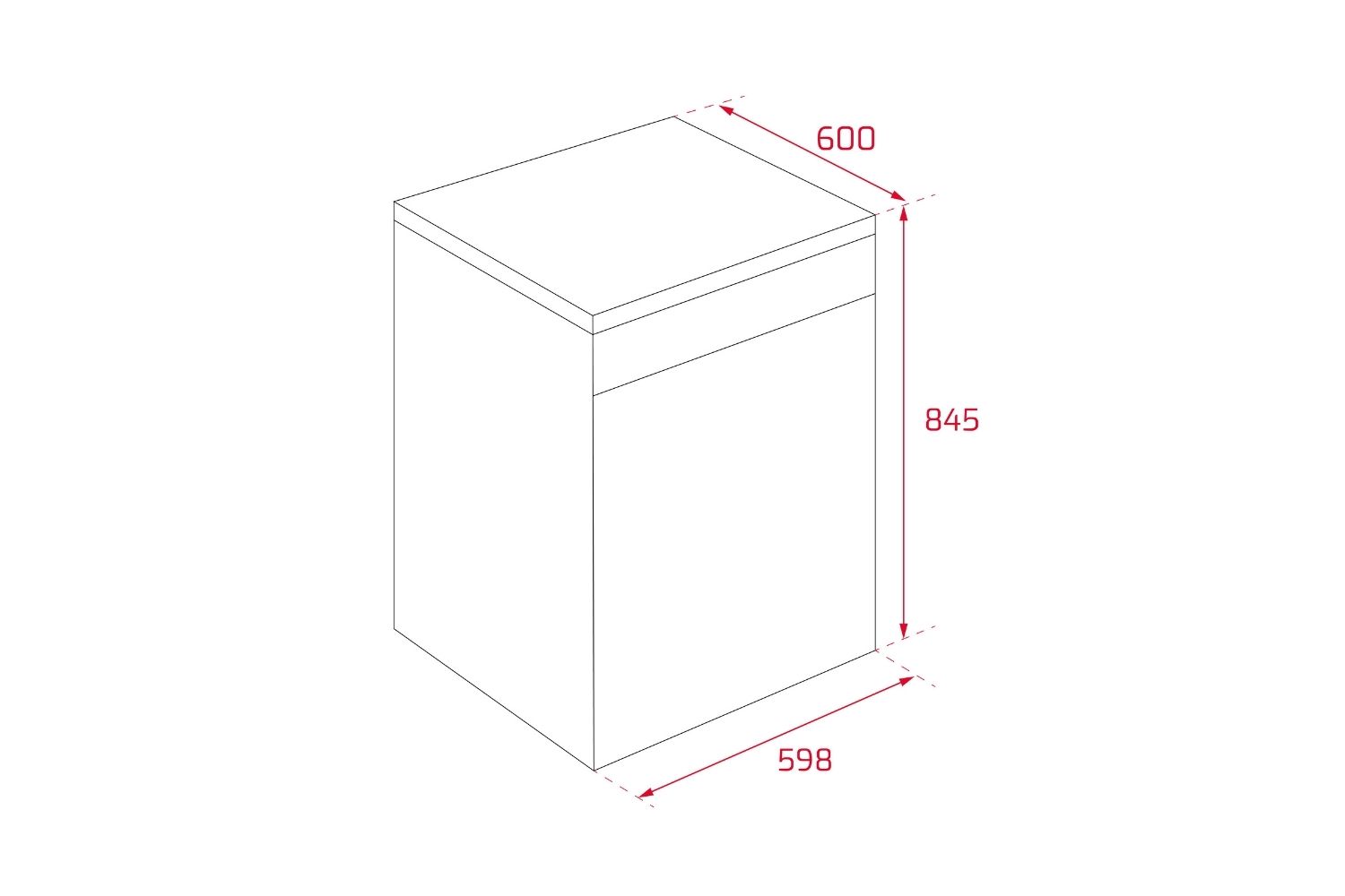 Máy Rửa Bát Độc Lập Teka DFS 76850 220 50 SS 114260012