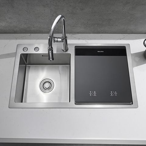 Máy Rửa Chén Kết Hợp Chậu Rửa Malloca WQP6-890F4