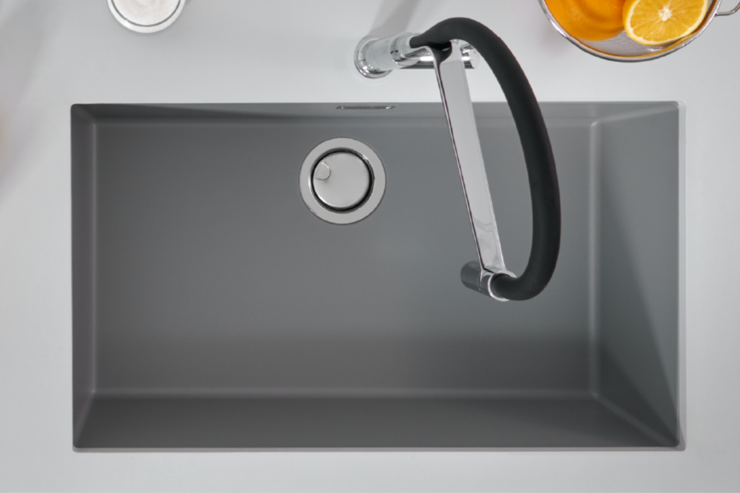 Chậu Rửa Bát 1 Hố Bằng Đá Granite Malloca ZEN K-13073