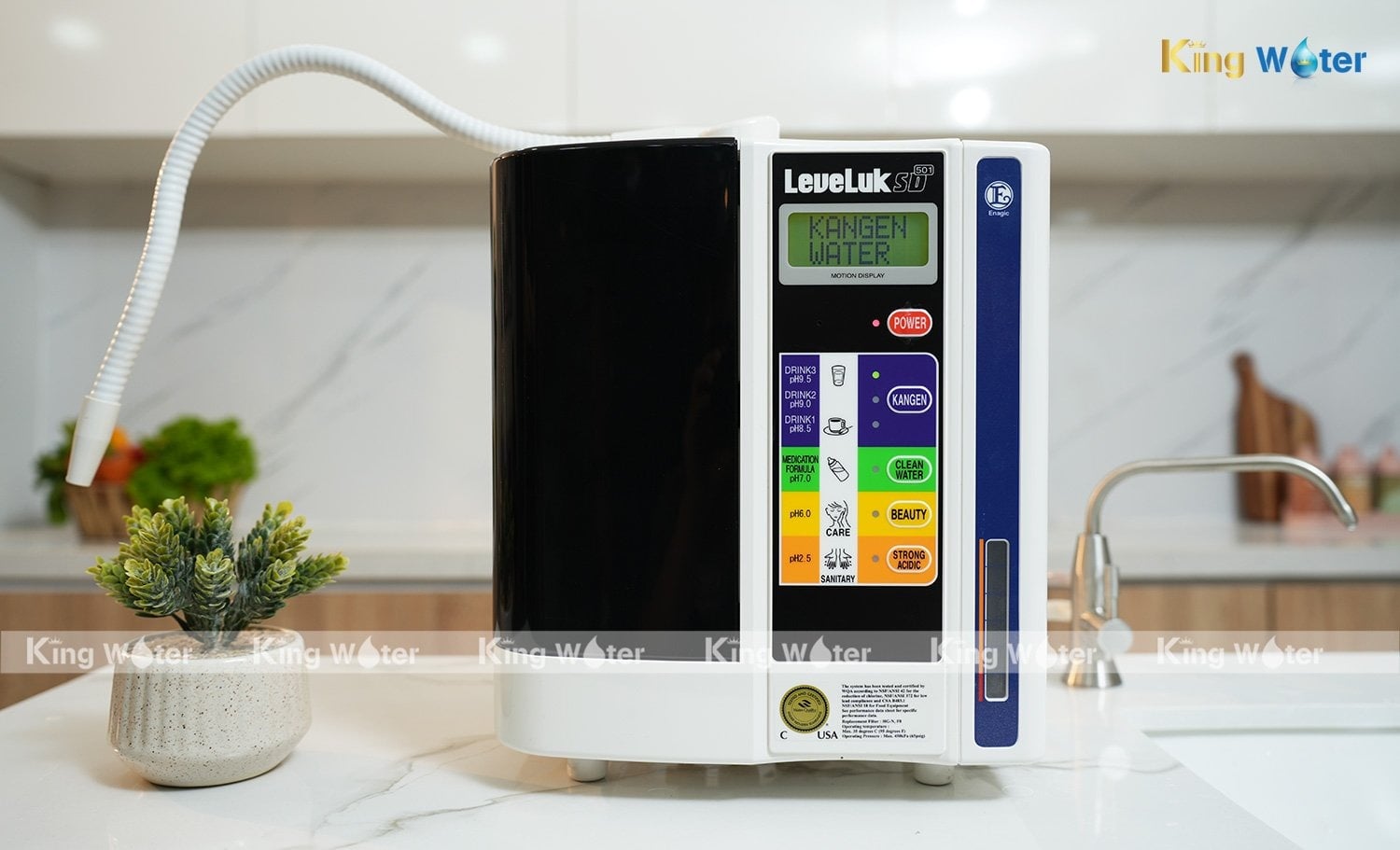 Máy Lọc Nước Ion Kiềm Hydrogen Nóng Lạnh Nguội 10 Lõi Mutosi MP-S1021H (demo giao diện)
