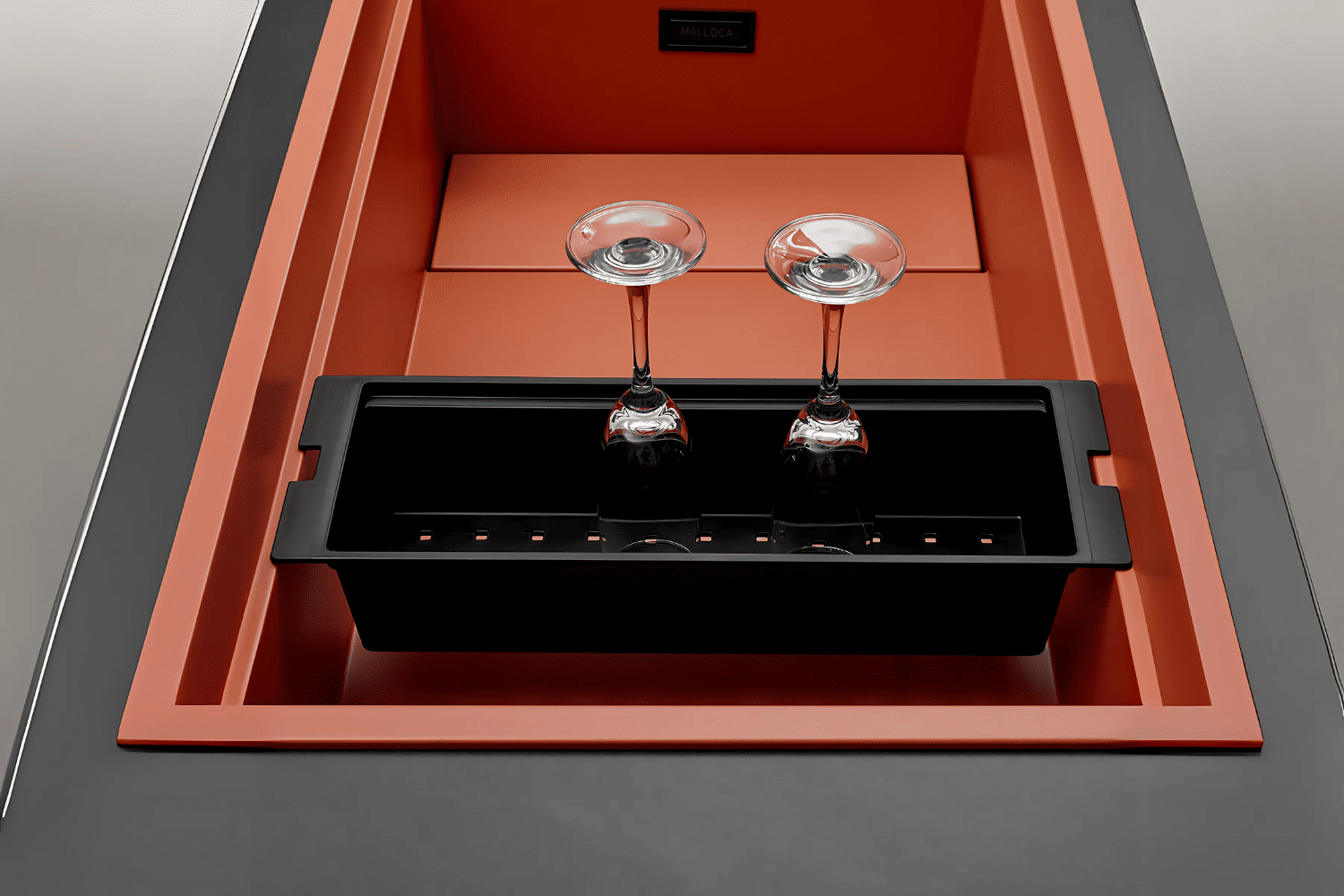 Hình Đại Diện Chậu Rửa Bát Đá Granite Nano Malloca MYST K83S - MYST K83L (2 Hố - Màu Cá Hồi)