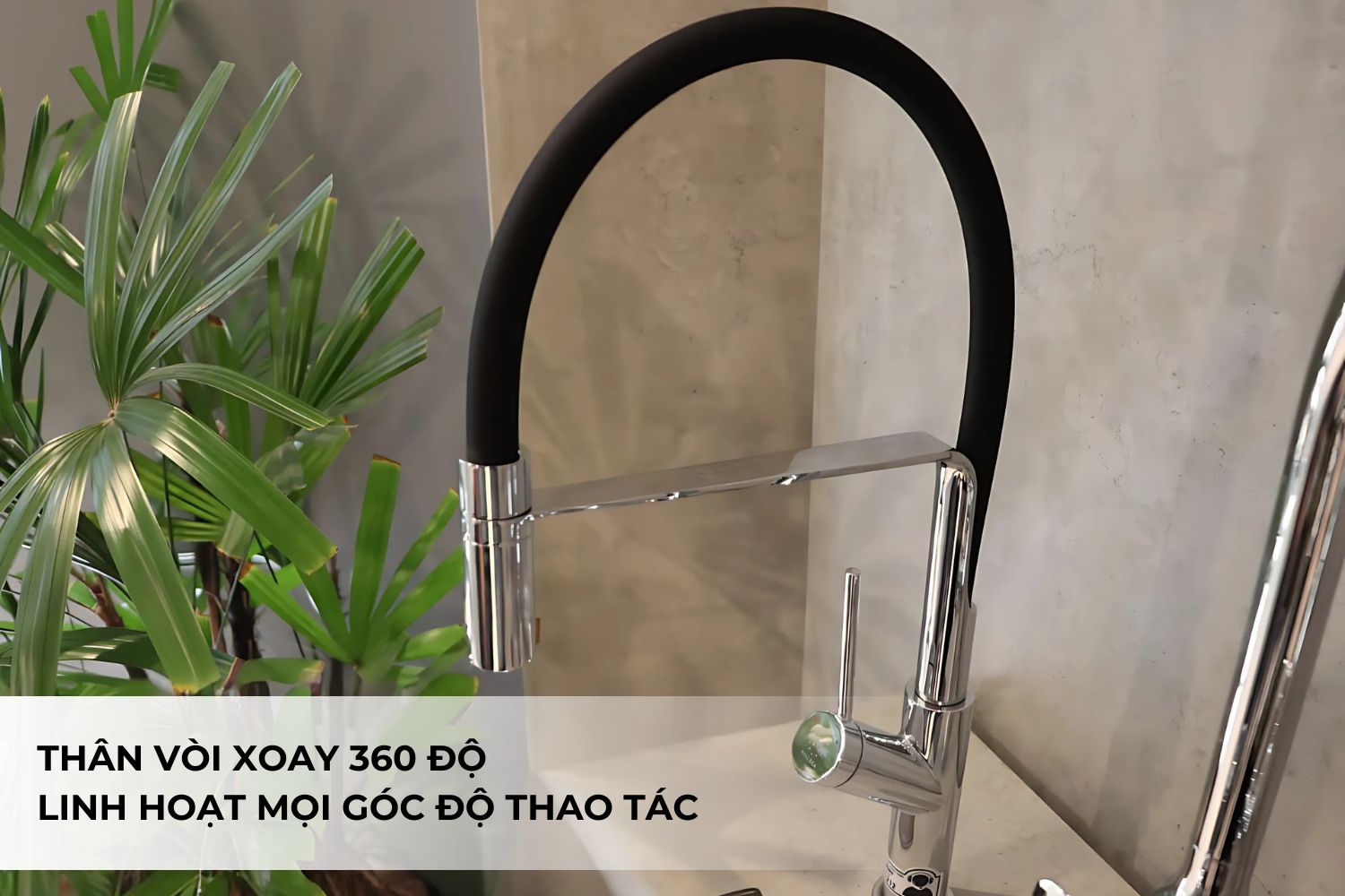 Vòi Rửa Bát Nóng Lạnh Malloca K081C | Đồng Thau Mạ Chrome, Dây Silicone