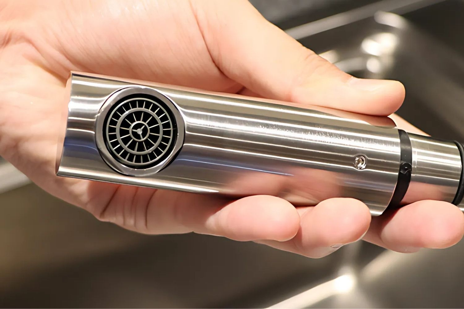 Vòi Rửa Bát Nóng Lạnh Dây Rút Malloca K110-SS | Inox 304