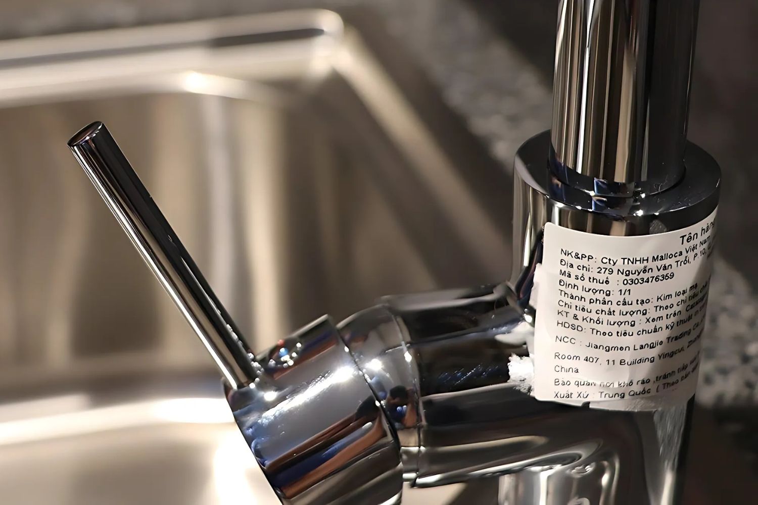 Vòi Rửa Bát Nóng Lạnh Dây Rút Malloca K119N9 | Đồng Thau Mạ Chrome