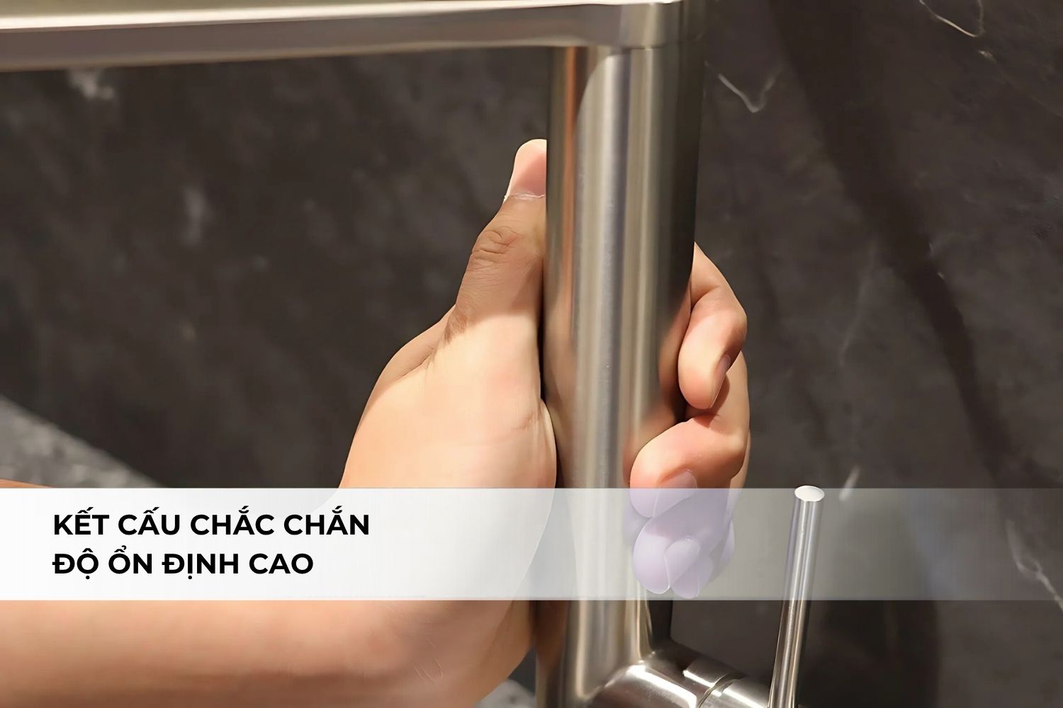 Vòi Rửa Bát Nóng Lạnh Malloca K061-SS | Inox 304