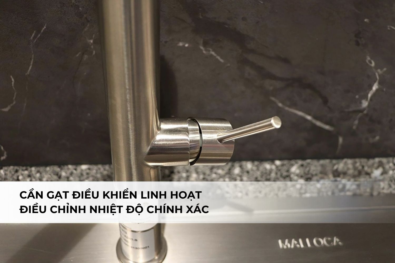 Vòi Rửa Bát Nóng Lạnh Malloca K061-SS | Inox 304