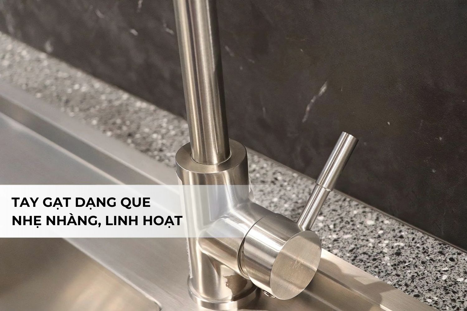 Vòi Rửa Bát Nóng Lạnh Malloca K559-SN | Inox 304