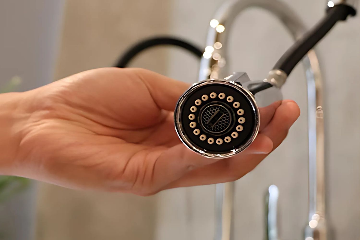 Vòi Rửa Bát Nóng Lạnh Dây Rút Malloca K012C | Đồng Thau Mạ Chrome