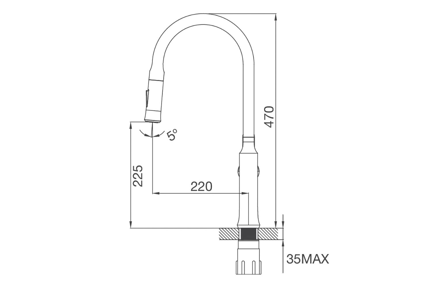 Vòi Rửa Bát Nóng Lạnh Dây Rút Malloca K94C | Đồng Thau Mạ Chrome