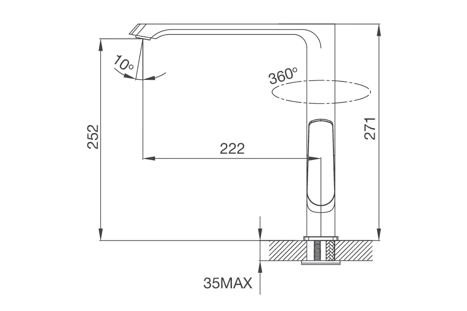 Vòi Rửa Chén Nóng Lạnh Malloca K82C | Đồng Thau Mạ Chrome