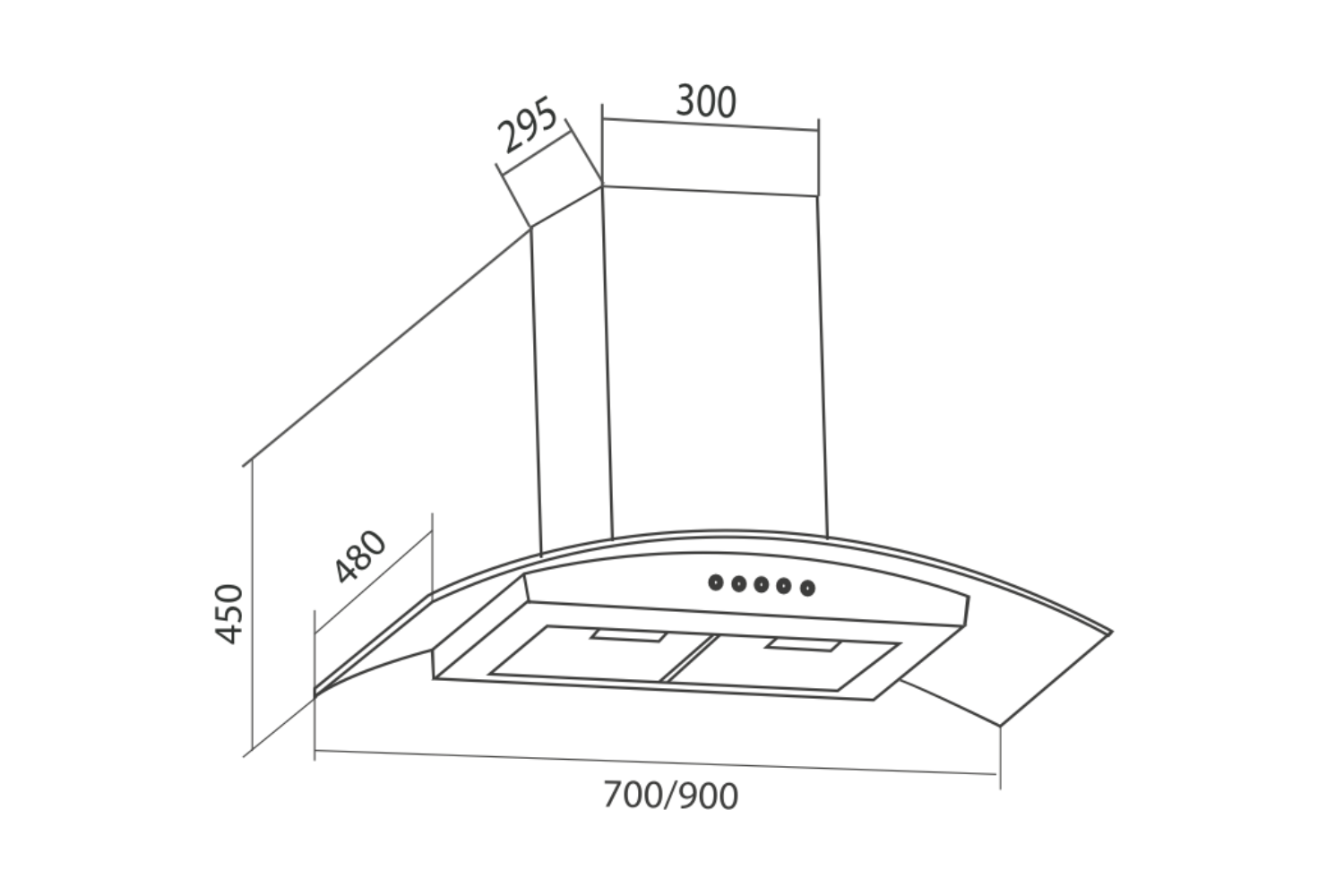 Máy hút mùi gắn tường Eurosun EH-90K10 | 90cm