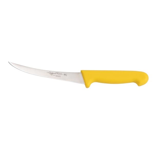 DAO LỌC XƯƠNG CÁN MÀU VÀNG 150MM (BONING KNIFE CURVED BLADE)
