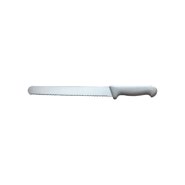 DAO CẮT LÁT CÁN MÀU TRẮNG 300MM (ROAST SLICER, SERRATED)