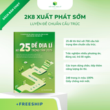  Sách BỘ 25 ĐỀ ĐỊA LÍ TRỌNG TÂM 