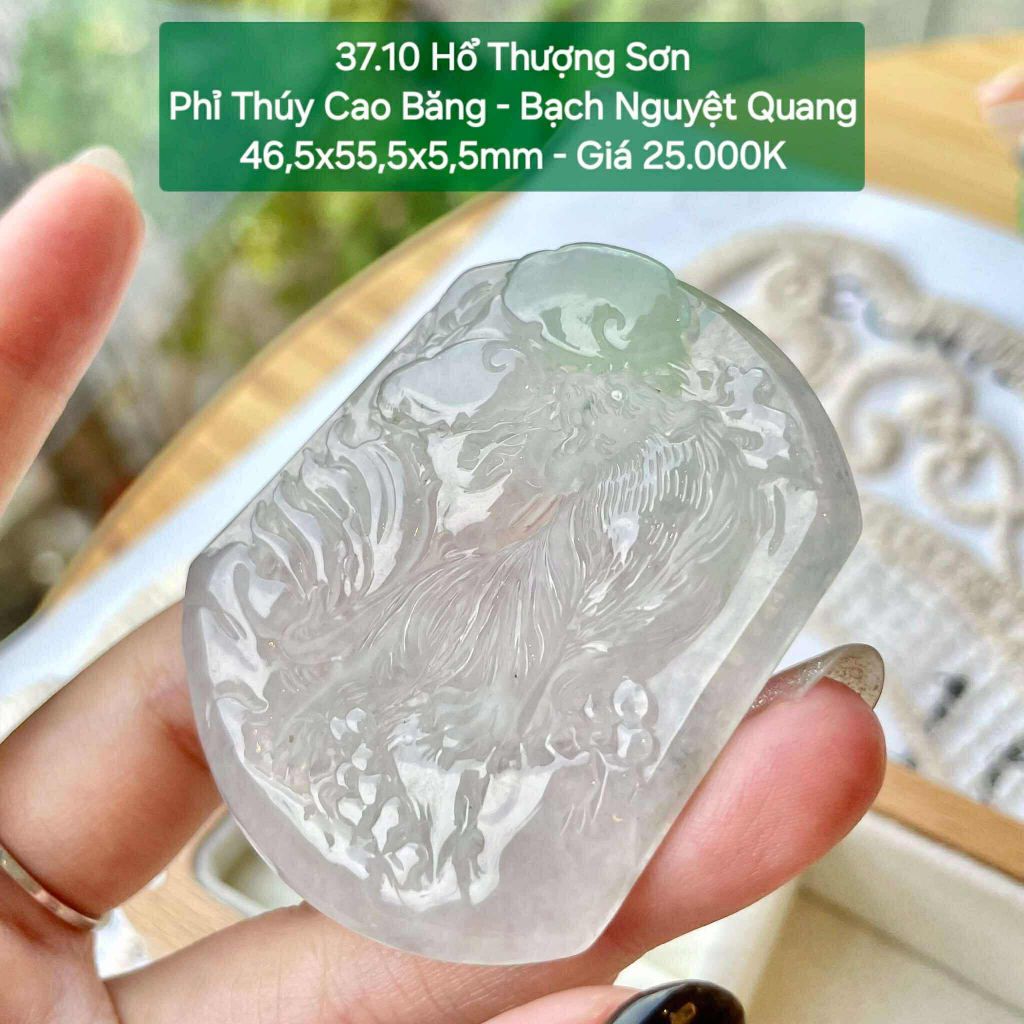 Hổ Thượng Sơn Phỉ Thuý Cao Băng - Bạch Nguyệt Quang - 37.10
