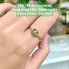 Nhẫn Tsavorite Vàng Vàng 14k - Moissanite ~5.8x4.7mm TVS1