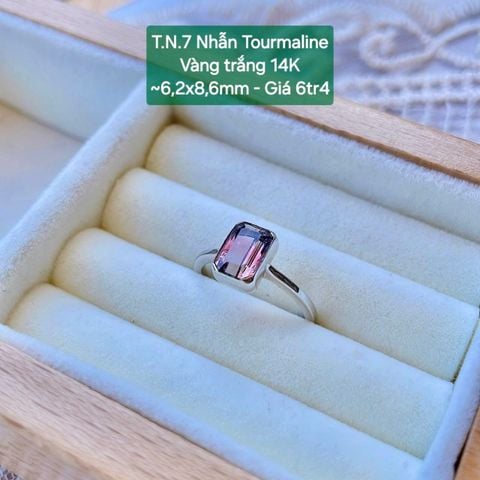 Nhẫn Tourmaline VT 14k ~6.2x6.8mm TN7
