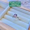 Nhẫn Tourmaline Vàng Trắng 14k ~6.2x6.8mm TN7