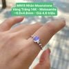 Nhẫn Moonstone Vàng Trắng 14K - Moissanite ~6.0x4.8mm - MN15